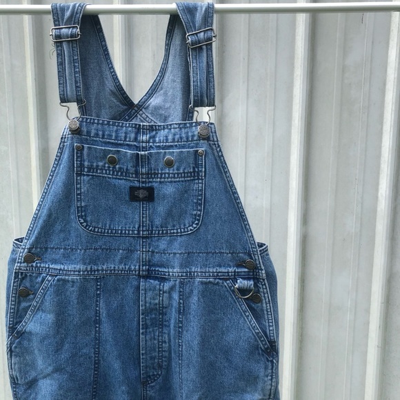 Vintage Harley Davidson overalls unisex S M L jean - Picture 3 of 8